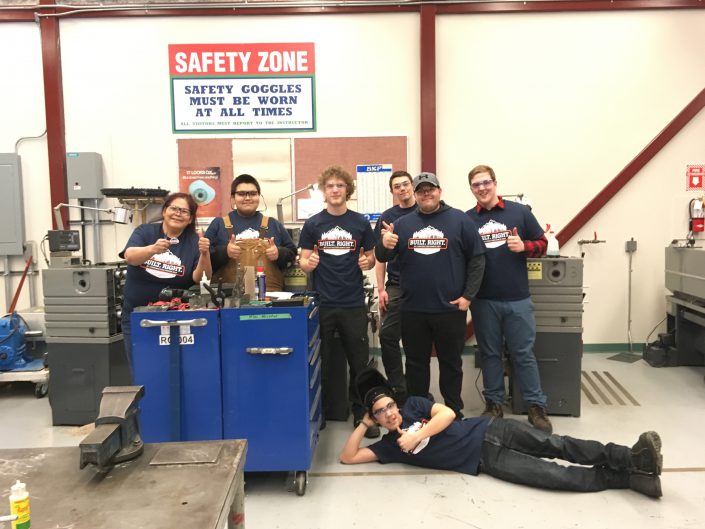 STEP REPS Veronica with Millwright class in Prince Rupert, BC.
